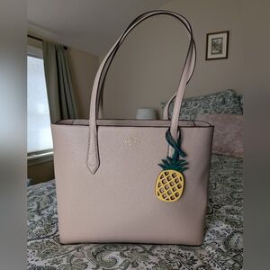 Kate Spade Tote with Pineapple Charm